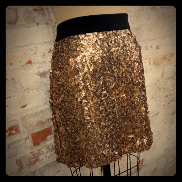 INC International Concepts Dresses & Skirts - NWT Gold INC International Concepts Sequin Skirt